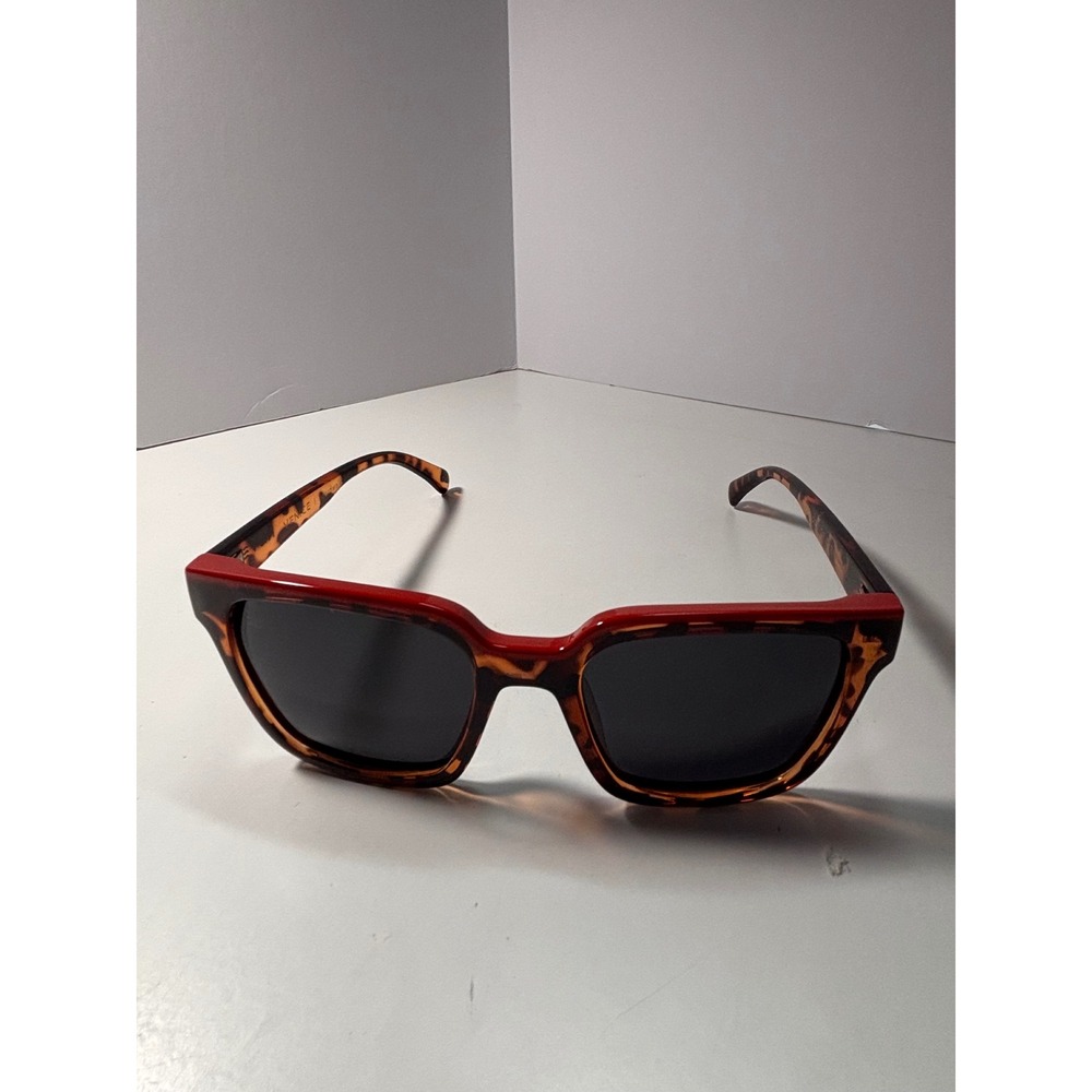 Neven Venice Boardwalk Sunglasses Red Tortoise Square Frame Unisex